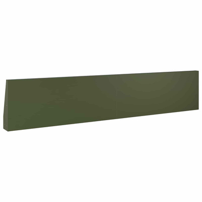 Mur oporowy 2 szt. 100 x 12 x 50 cm Stal Oliwkowy zielony