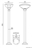 Lampa ogrodowa stojąca TEO 1
