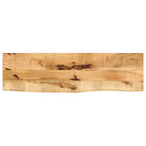 Blat stołu, 100x30x2,5 cm, naturalna krawędź, drewno mango