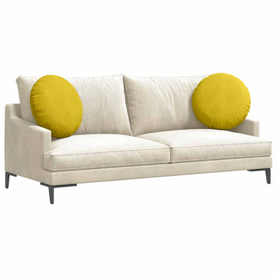 Poduszki na siedziska 2 pcs Żółty ?50 x 19 cm Aksamit