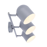 Lampa ścienna candellux azuro 93-63229 listwa e27 szary mat