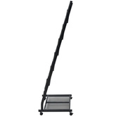 Stojak na gazety/czasopisma 47,5x43x133 cm czarny A4