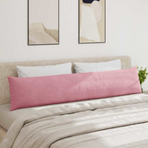 Poduszki na sofę 2 pcs Różowy 200 x 40 cm Tkanina sztruksowa