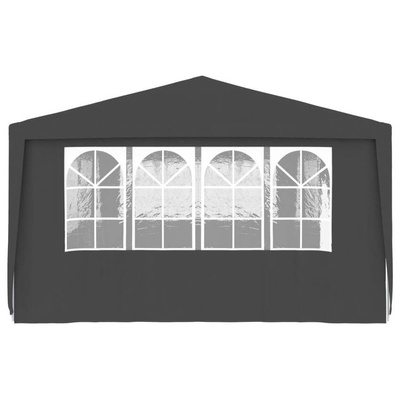 vidaXL Namiot imprezowy ze ściankami, 4x9 m, antracytowy, 90 g/m²