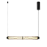 Lampa wisząca Corte szklana pozioma nad stół podwójna LED 18W 3000K