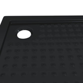 Brodzik prysznicowy z kropeczkami 90 x 90 x 4 cm ABS Czarny
