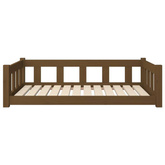 vidaXL Legowisko dla psa, miodowe, 105,5x75,5x28 cm, drewno sosnowe
