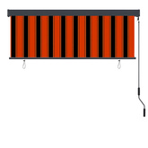 Roleta Pomarańczowy i brązowy 180 x 250 cm Materiał i Aluminium