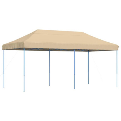 vidaXL Składany namiot imprezowy typu pop-up, beżowy, 580x292x315 cm