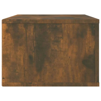 vidaXL Wisząca szafka pod TV, przydymiony dąb, 80x36x25 cm