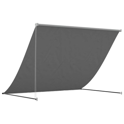 Markiza zwijana, antracytowa, 250x150 cm, tkanina i stal