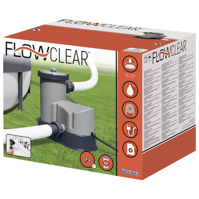 Bestway Pompa filtrująca Flowclear do basenu, 5678 L/h