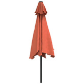 Parasol ogrodowy na metalowym słupku, terakotowy, 300 cm