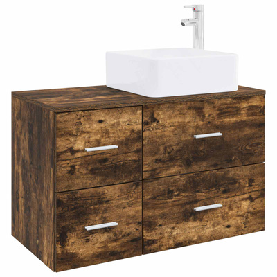 Zestaw mebli łazienkowych 2 szt. Dąb wędzony