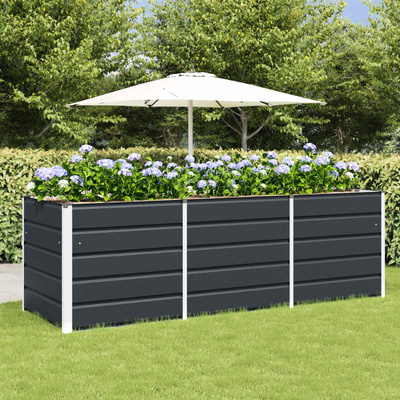 Donica Antracyt 240 x 80 x 75 cm Stal