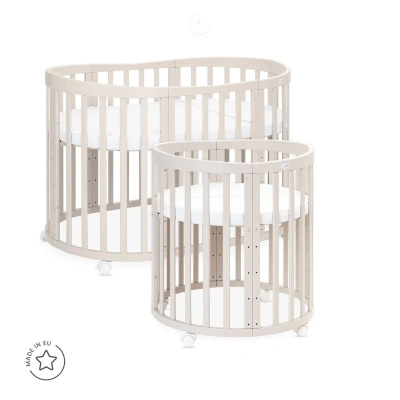 Owalne Łóżeczko 7w1 Kaszmirowe