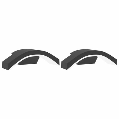 Kinkiety zewnętrzne LED, 2 szt., czarne, odlewane aluminium
