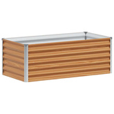 Podniesiona rabata ogrodowa 98 x 50 x 36 cm Stal Galwanizowana