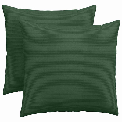 Poduszki na sofę 2 pcs Ciemna zieleń 45 x 45 cm