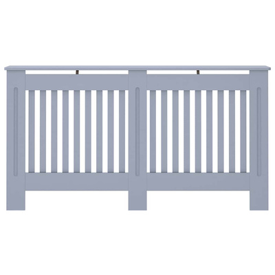 Osłona na kaloryfer, antracytowa, 152x19x81,5 cm, MDF