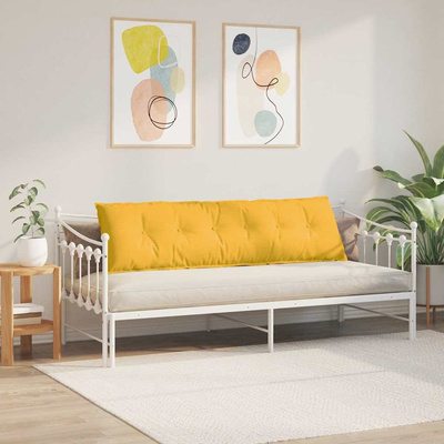 Poduszka na plecy Jasnożółty 180 x 50 cm Tkanina sztruksowa