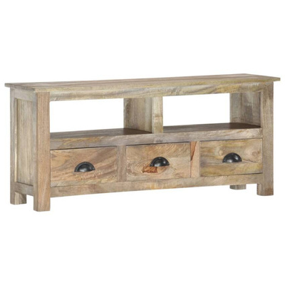 vidaXL Szafka pod TV, 110x30x50 cm, lite drewno mango