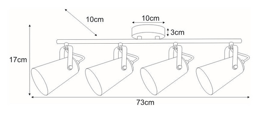 Lampa sufitowa K-8117 z serii NOKA KAJA