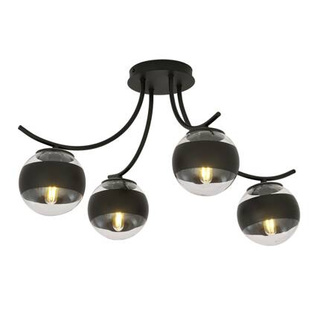 Lampa sufitowa  BOSTON 4 BLACK/STRIPE