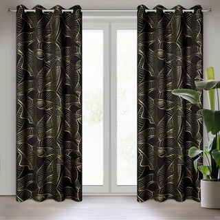 Zasłona Kiara czarna 140x250