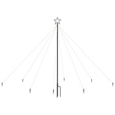 vidaXL Choinka z lampek, wewn./zewn., 400 kolorowych diod LED, 2,5 m