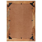 vidaXL Lustro, 70x50 cm, lite drewno z odzysku i szkło