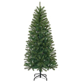 Sztuczna choinka z podstawą Zielony 150 cm PVC, PE i stal
