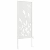 Ekran zapewniający prywatność w ogrodzie Biały 50 x 140 cm