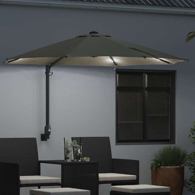 Parasolka ogrodowa piaskowy 248 x 248 x 148 cm Poliester i Stal