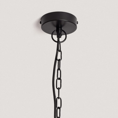 Lampa Wisząca Misa Boho z Drewna ?40cm Abruzzo Salve E27