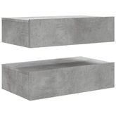 vidaXL Szafki telewizyjne z LED, 2 szt., szarość betonu, 60x35x15,5 cm