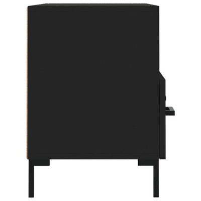 vidaXL Szafka pod TV, czarna, 80x36x50 cm, materiał drewnopochodny model standard