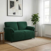 Sofa dwuosobowa Ciemnozielony 158 x 83 x 95 cm Welur