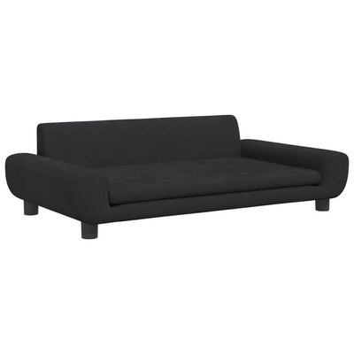 vidaXL Legowisko dla psa, czarne, 100x54x33 cm, aksamitne