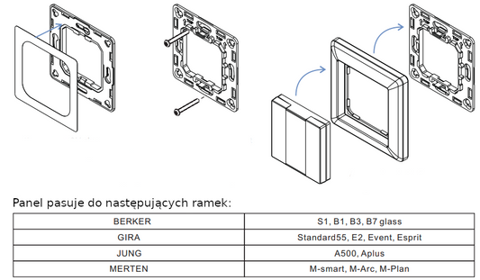 Panel naścienny DALI-2 6 klawiszy