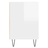 vidaXL Szafka pod TV, wysoki połysk, biała, 160x35x55 cm