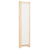 Parawan 4-panelowy, kremowy, 160x170x4 cm, tkanina