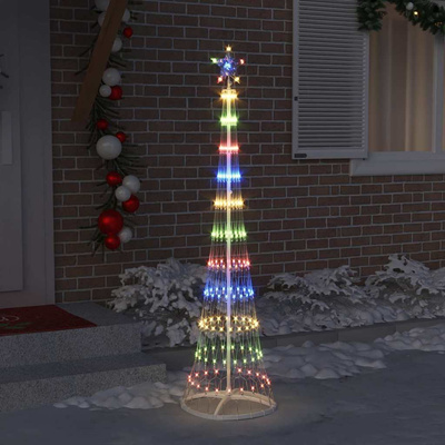 Choinka świąteczna LED Wielokolorowe 51 x 51 x 190 cm Metal