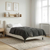 Kołdra na cały rok Kwiłtowany Antracyt 135 x 220 cm Mikrofibra