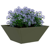 Doniczka ogrodowa Zielony oliwkowy 35 x 35 x 15 cm