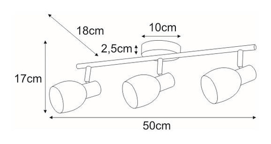 Lampa sufitowa K-8001/3 z serii EMBO KAJA