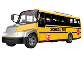 Autobus Szkolny Zdalnie Sterowany RC Światła Żółty