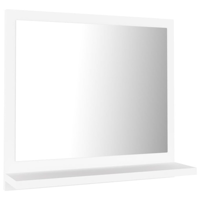 vidaXL Lustro łazienkowe, białe 40x10,5x37 cm, materiał drewnopochodny