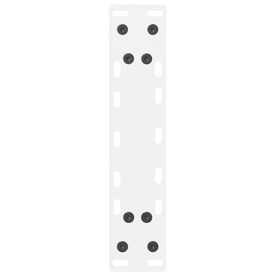Nogi do stolika kawowego Białe 2 szt. 28x(42-43) cm Stal