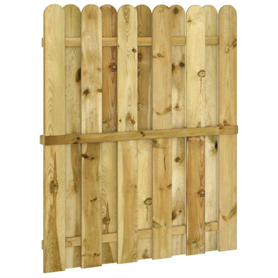 Brama ogrodowa 100 x 125 cm Lite drewno sosnowe zielony